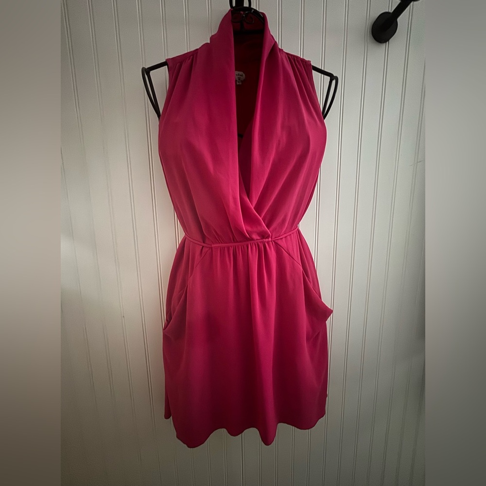 Wilfred Sabine Fuchsia Sleeveless Mini Dress